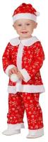 Карнавальный костюм детский Санта красный (110)