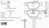 Колодки тормозные дисковые передн BMW: 5 (E39) 95-03 BMW (BRILLIANCE): 5 SERIES (E60) 03- Brembo P06022