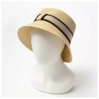 Шляпа женская, цвет бежевый, размер 56 Rossini 7985234