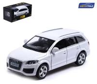 Машина металлическая ТероПром 7152959 AUDI Q7 V12, 1:32, инерция, открываются двери, цвет белый