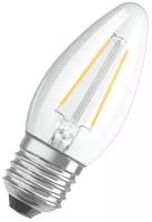 Филаментная лампа е27 Osram LED Star, 600лм, 5Вт, 2700K, теплый свет, Цоколь E27, свеча, светодиодная