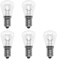 Лампочка Philips Appl T25x57 CL 15w 230v E14 накаливания, для холодильника, теплый белый свет / 5 штук