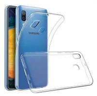 Силиконовый чехол для Samsung прозрачный (Для телефона: Samsung Galaxy A02)