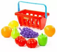 Набор продуктов "Овощи и фрукты" с корзинкой (9 элементов)