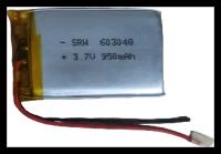 Аккумулятор литий-полимерный (Li-pol) 950 мА/ч 3.7В, с защитой от перезаряда / Батарейка