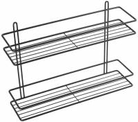 Полка для ванной Fixsen FX-730B-2 двухэтажная прямая, черная