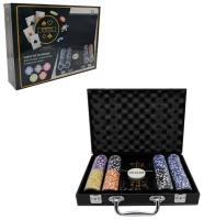 Фабрика Покера Премиум-набор для покера из 200 фишек с номиналом в кожаном кейсе