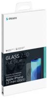 Защитное стекло 2,5D Classic Full Glue для Apple iPhone 13 mini (2021), 0.3 мм, прозрачное, Deppa 62789