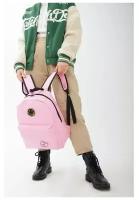 Рюкзак текстильный Сердце, 37 х 33 х 17 см, с липучками, розовый