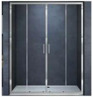 Душевая дверь Alpha VDS-3AL2160CL, 1600, хром, стекло прозрачное
