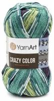 Пряжа для вязания YarnArt "Crazy Color" - 5 мотков цвет: 178 Бирюзовый, зеленый, синий, 260 м, 100 г