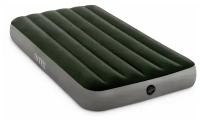 Кровать надувная INTEX 64777 DURA-BEAM STANDARD PRESTIGE DOWNY, насос на аккумуляторах, 99x191x25 см
