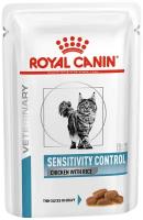 Royal Canin Пауч для кошек с пищевой непереносимостью Sensitivity Control Цыпленок, рис, 85 г, 3 шт