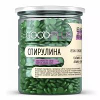 Спирулина таблетки GOODPLUS 500 г, 1000 таблеток, Premium, для похудения, Суперфуд Spirulina прессованная в таблетках. 1 таб.- 500мг