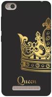 Матовый чехол True Queen для Xiaomi Redmi 4A / Сяоми Редми 4А с 3D эффектом черный