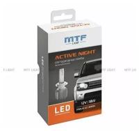 Комплект светодиодных ламп H3 MTF Active Night LED 18W 6000k 2шт