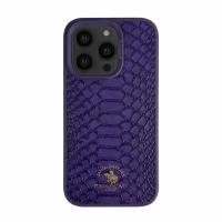 Чехол Santa Barbara Polo & Racquet Club Knight для смартфона Apple iPhone 14 Pro, фиолетовый