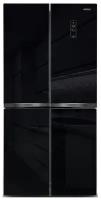 Многокамерный холодильник Ginzzu NFI-4414 черное стекло
