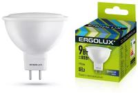 Светодиодная лампа GU-5.3 9Вт 220В ERGOLUX 13626 LED-JCDR-9W-GU5.3-6K, 6500K, 855Лм, холодный белый