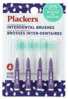 Plackers межзубные ёршики 4 шт мятные