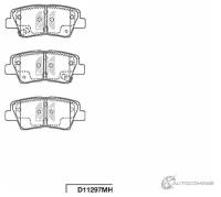 Колодки тормозные KASHIYAMA D11297MH