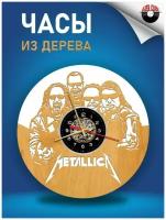 Часы настенные резные из дерева (высококачественной фанеры) - Metallica Версия 6
