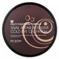 MIZON SNAIL REPAIR INTENSIVE GOLD EYE GEL PATCH Патчи под глаза гидрогелевые с муцином улитки 60шт