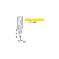 Нож гравировка V паз 30 гр B16 пятка 0,12 для фрезы G1853 DIMAR 3185005