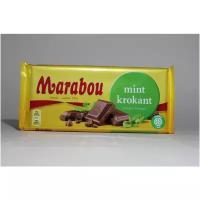 Шведский молочный шоколад Marabou с хрустящей мятой, 200г