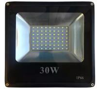 Светодиодный прожектор 12В DC многодиодный, 30 Ватт, цвет белый, IP66,PRO