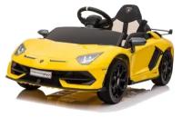 RiverToys Автомобиль Lamborghini Aventador SVJ A333MP, желтый