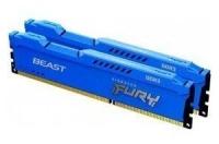 Kingston Модуль памяти DRAM 16GB 1600MHz DDR3 CL10 DIMM Kit of 2 FURY Beast Blue KF316C10BK2 16