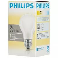 Электрическая лампа Philips стандартная/матовая 75W E27 FR/A55 (10/120) 6 шт