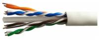 Кабель витая пара U/UTP кат.6 4х2х23AWG solid CU PVC Six сер. (м) SUPRLAN 01-0316-1