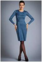 Платье Арт-Деко, размер 44, голубой