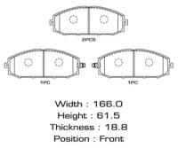 MASUMA MS-2413 Колодки тормозные дисковые