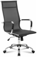 Кресло офисное Brabix "Line EX-530", хром, сетка, черное 531846