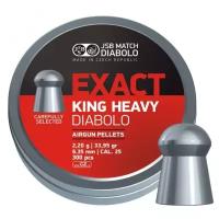 Пули JSB Diabolo Exact King Heavy 6,35 мм, 2,2 грамм, 300 штук