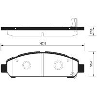 Sp1454sns_[044650T010]!Колодки Дисковые П Toyota Venza 09-11 Sangsin brake арт. SP1454