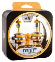 Галогенные автолампы MTF Light серия AURUM H4, 12V, 60/55W, комплект 2 лампы