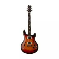 PRS SE HollowBody II TRI-Colour Sunburst электрогитара, цвет трёхцветный санберст, с кейсом