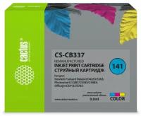 Картридж струйный Cactus CS-CB337 141 многоцветный 9мл для HP DJ D4263D4363D5360DJ J5783J6413