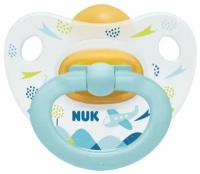 NUK Classic HAPPY KIDS Соска- пустышка из латекса, разм. 1 - самолетик