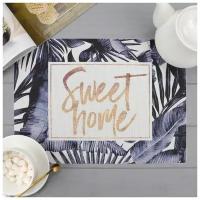 Салфетка на стол "Sweet home", ПВХ, 40х29 см./В упаковке шт: 1