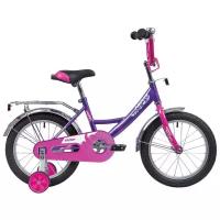 Детский велосипед Novatrack Vector 12, год 2020, цвет Фиолетовый