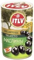 ITLV Маслины черные Selecto без косточки, 390 г, 425 мл