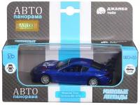 Машина "АВТОПАНОРАМА" Maserati Gran Turismo MC GT4, синий, 1/43, инерция, в/к 17,5*12,5*6,5 см