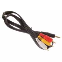 Atcom 3.5 mini-Jack - 3RCA (AT1006), 1 м, черный