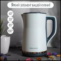 Morphy Richards Электрический чайник с выбором температуры Harmony, белый