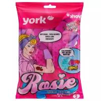 Перчатки York Rosie резиновые, 1 пара, размер S, цвет розовый